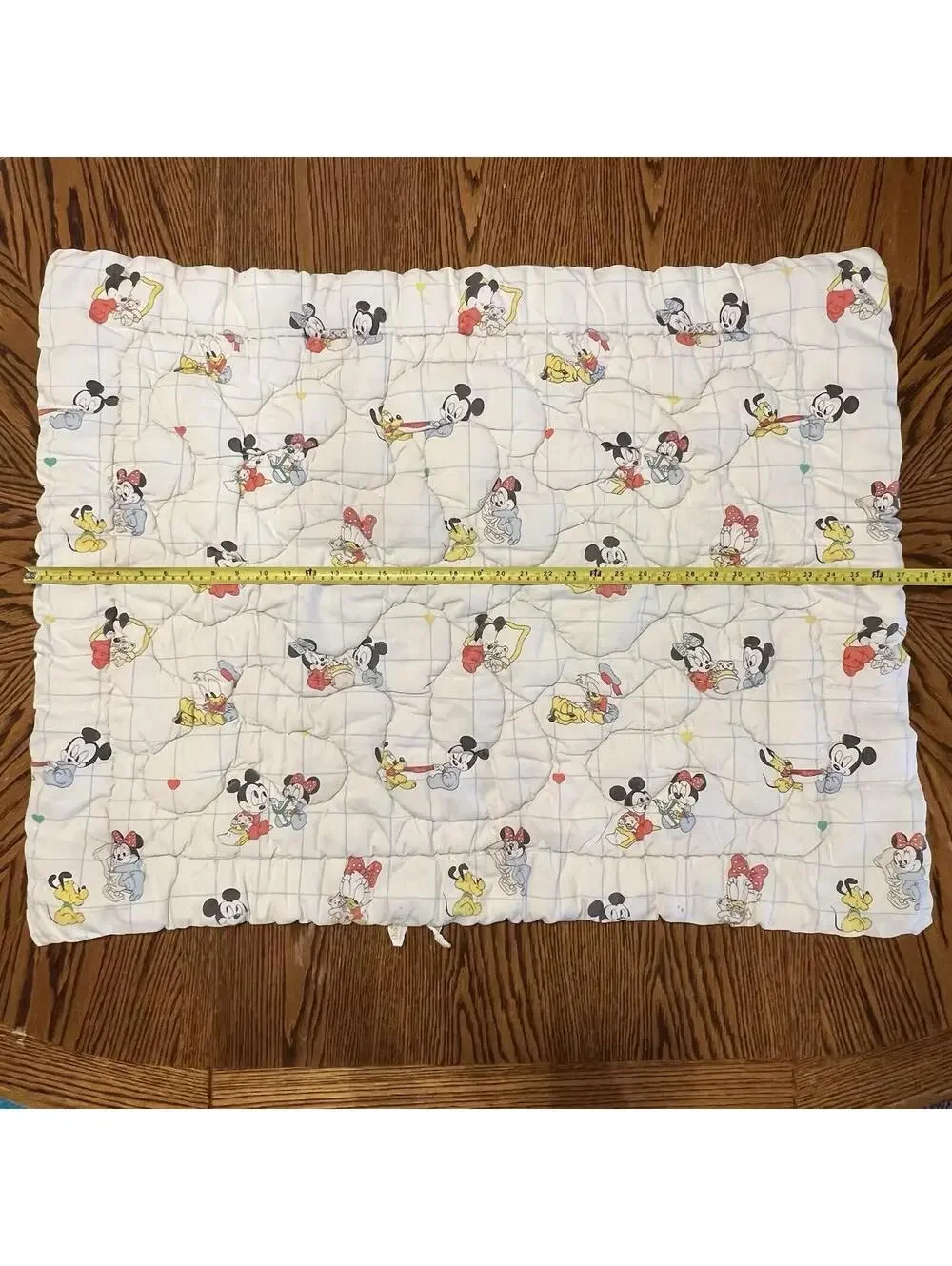 VTG Dundee DISNEY Baby Mickey Minnie Pluto Daisy Donald Duck Baby Comforter USA